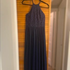 David’s Bridal Bridesmaid Dress- Dark Blue